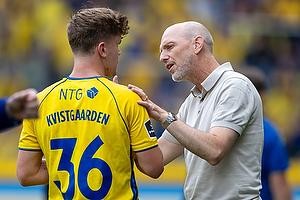 Mathias Kvistgaarden  (Brndby IF), Jesper Srensen, cheftrner  (Brndby IF)