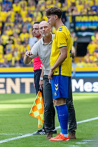 Jesper Srensen, cheftrner  (Brndby IF), Oscar Schwartau  (Brndby IF)