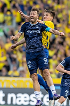 Ohi Omoijuanfo, anfrer  (Brndby IF), Rasmus Lauritsen  (Brndby IF)