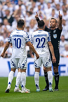 Morten Krogh, dommer, Giorgi Gocholeishvili  (FC Kbenhavn), Mohamed Elyounoussi  (FC Kbenhavn)