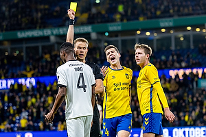 Jacob Karlsen, Dommer, Jacob Rasmussen  (Brndby IF), Nicolai Vallys  (Brndby IF), Ousmane Diao  (FC Midtjylland)