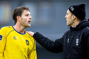 Nicolai Vallys  (Brndby IF), Frederik Birk, cheftrner  (Brndby IF)